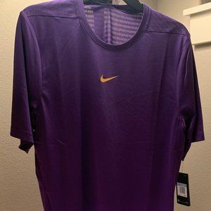 Nike Dri Fit Men's M S/S Purple & Gold - NWT
